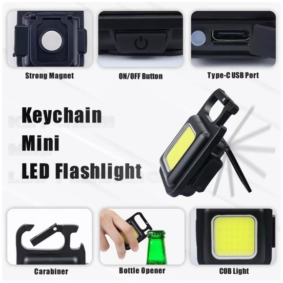 5/25 mini camping BRIGHT multi settings USB emergency light multi tool w charger - Picture 3 of 9